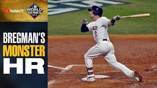 Astros Alex Bregman launches MONSTER 2run shot to tie up World Series Game 2 in 1st inning [upl. by Goddord]