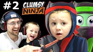 Dad amp Chase play Clumsy Ninja Pt 2 When Factory Balls Interrupt Lvl 5 Journey FGTEEV GAMEPLAY [upl. by Shaper67]