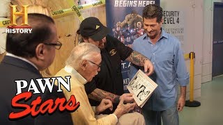 Pawn Stars Stan Lee Meets Chumlee Season 14  History [upl. by Haleeuqa412]