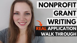 Grant Writing for Nonprofits REAL Application WalkThrough Dreyfus Foundation [upl. by Enytsuj]