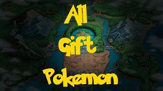 All Gift Pokemon Pokemon BlackWhite [upl. by Rosie]