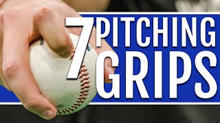 7 Baseball Pitching Grips Cheat Sheet Included [upl. by Jennie]