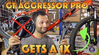 GT Aggressor Pro Gets IXFJiankun 1X CRANKSET [upl. by Ddat]