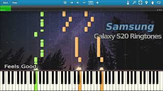 SAMSUNG GALAXY S20 RINGTONES IN SYNTHESIA [upl. by Herculie]