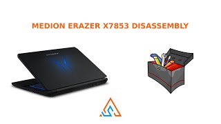 Medion erazer x7853 disassembly [upl. by Yesima]