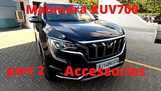 Mahindra XUV700 Accessories part 2  ax7l manual transmission  diesel [upl. by Htebyram]