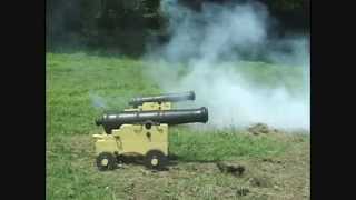 18th Century Naval Artillery 3Pounder Cannon Live Fire [upl. by Esikram580]