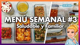 💚 Menú SEMANAL ECONÓMICO y SALUDABLE 3 🕒 Cocina en 2 Horas para Toda la Semana 😋 Meal Prep [upl. by Pike]