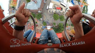 Wiener Prater Black Mamba 360° VR POV Onride [upl. by Nuahsel]