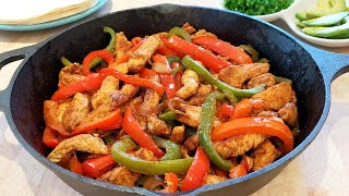 Fajitas au poulet la MEILLEURE recette [upl. by Adriena]