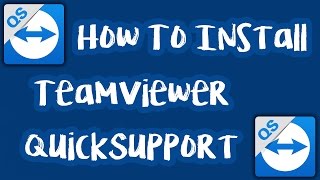 How to install TeamViewer QuickSupport [upl. by Questa]