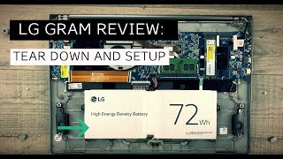 LG Gram Laptop  Unbox Teardown and Memory Upgrade Guide [upl. by Ecinreb]