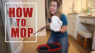 How to Mop Tips for Mopping the Floor [upl. by Ynnaej635]