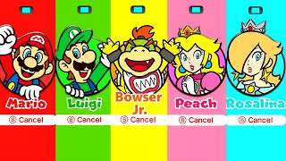 Super Mario 3D World  Bowsers Fury  All Characters [upl. by Maltz]