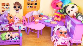 LOL Surprise Furniture Packs FULL Unboxing  Exclusive Dolls  Series 2 [upl. by Anavlis]