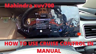 Mahindra xuv700 manual ADAS and how to set cruise control  tutorial  DIY  2021 [upl. by Kakalina306]