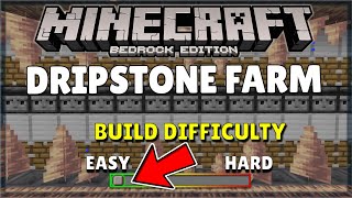 Dripstone Farm Tutorial Minecraft Bedrock [upl. by Koblick]