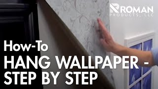 How to Hang Wallpaper  ROMAN Products [upl. by Ashley]