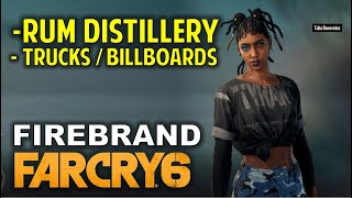 Firebrand Attack Marquessa Rum Distillery and Destroy Marias Trucks amp Billboards  FAR CRY 6 [upl. by Arammat]