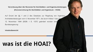 Was ist die HOAI [upl. by Dex]