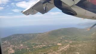 Sletanje u Tivat  Landing at Tivat Airport [upl. by Wendall]