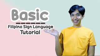 Basic Filipino Sign Languge Tutorial  Rai Zason [upl. by Charlotta]