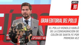 IMPERDIBLE EDITORIAL del Pollo Vignolo tras el título de Colón [upl. by Carmelia887]