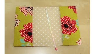 DIY 簡単ブックカバーの作り方（文庫本）easy book cover tutorial [upl. by Sivolc]