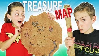 How To Make DIY Treasure Map  Easy Kids Crafts [upl. by Hilleary153]