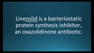 How to pronounce linezolid Zyvox Memorizing Pharmacology Flashcard [upl. by Kcirreg]