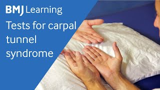 Tests for carpal tunnel syndrome  BMJ Learning [upl. by Estrella463]