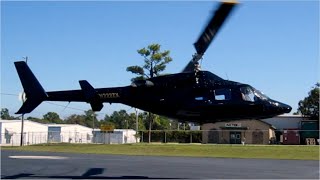 Airwolf Black Bell 222 Helicopter Startup Takeoff Flight and Landing [upl. by Haslam]