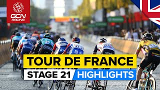 Tour de France 2021 Stage 21 Highlights  Can Cavendish Take The Record On The ChampsÉlysées [upl. by Guthrie]