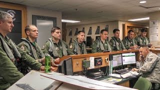 Air Force Pilots Preflight Briefing amp Takeoff – F15E Strike Eagle [upl. by Hgielhsa]