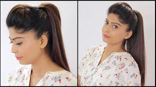 Perfect Ponytail Hairstyle  Easy Ponytail  Rinkal Soni [upl. by Peacock]