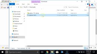 Installing Python and Geany on Windows 10 [upl. by Antebi974]