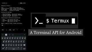 TERMUX A Terminal API for Android [upl. by Anitnauq]