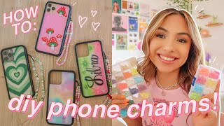 HOW TO MAKE TRENDY DIY PHONE CHARMS [upl. by Burns]