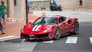 Ferrari 488 Pista Driving in Monaco [upl. by Kirst]