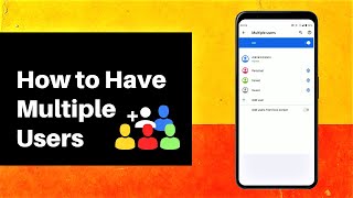 How to Have Multiple Users on Android [upl. by Vinni]