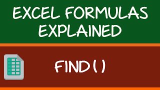 How to use FIND Formula in Excel [upl. by Eicart]