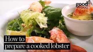 How to prepare a cooked lobster [upl. by Ailed]