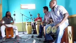 AfroPeruvian Percussion Performance with Congas Bongos and Cajons [upl. by Grani]