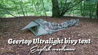 Geertop ultralight 1 person waterproof personal bivy tent fast and easy setup [upl. by Karola]