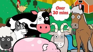 Farm Animals For Toddlers  Learn Counting and Colours [upl. by Rol]