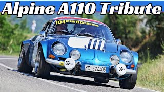 Renault Alpine A110 Tribute Vol1  Rally Circuit amp Hillclimb Actions  18Litre Gr4 16Litre [upl. by Annuhsal]