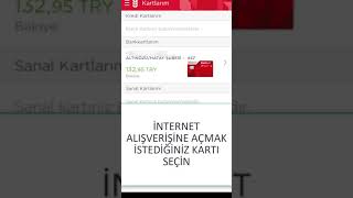 Ziraat Bankası Kartını İnternet Alışverişine Açma Ziraat Mobil [upl. by Hctub]