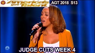 Glennis Grace Goes to LIVE SHOW sings Nothing Compares 2U Americas Got Talent 2018 Judge Cuts 4 AGT [upl. by Azaleah]