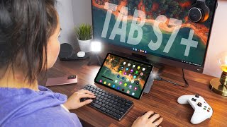 Galaxy Tab S7 Computer Setup  Favorite Accessories [upl. by Ylrac600]