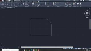 How to make curved edges in AutoCAD 2021 [upl. by Ehtylb]